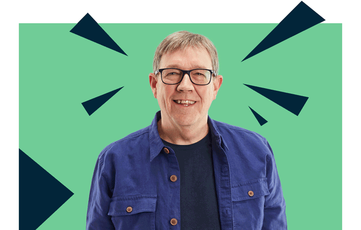 A gif of Mike Osman in various poses